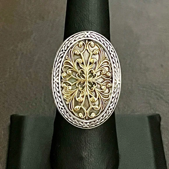 Konstantino 18k gold and sterling silver ring - Picture 3 of 15
